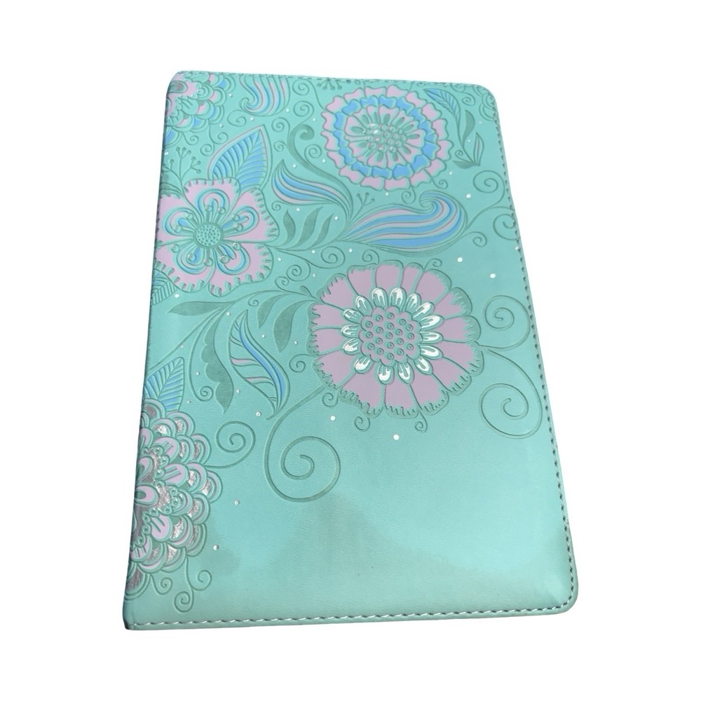 Girls Life Application Study Bible NLT 2016 Tyndale LeatherLike Turquoise & Pink